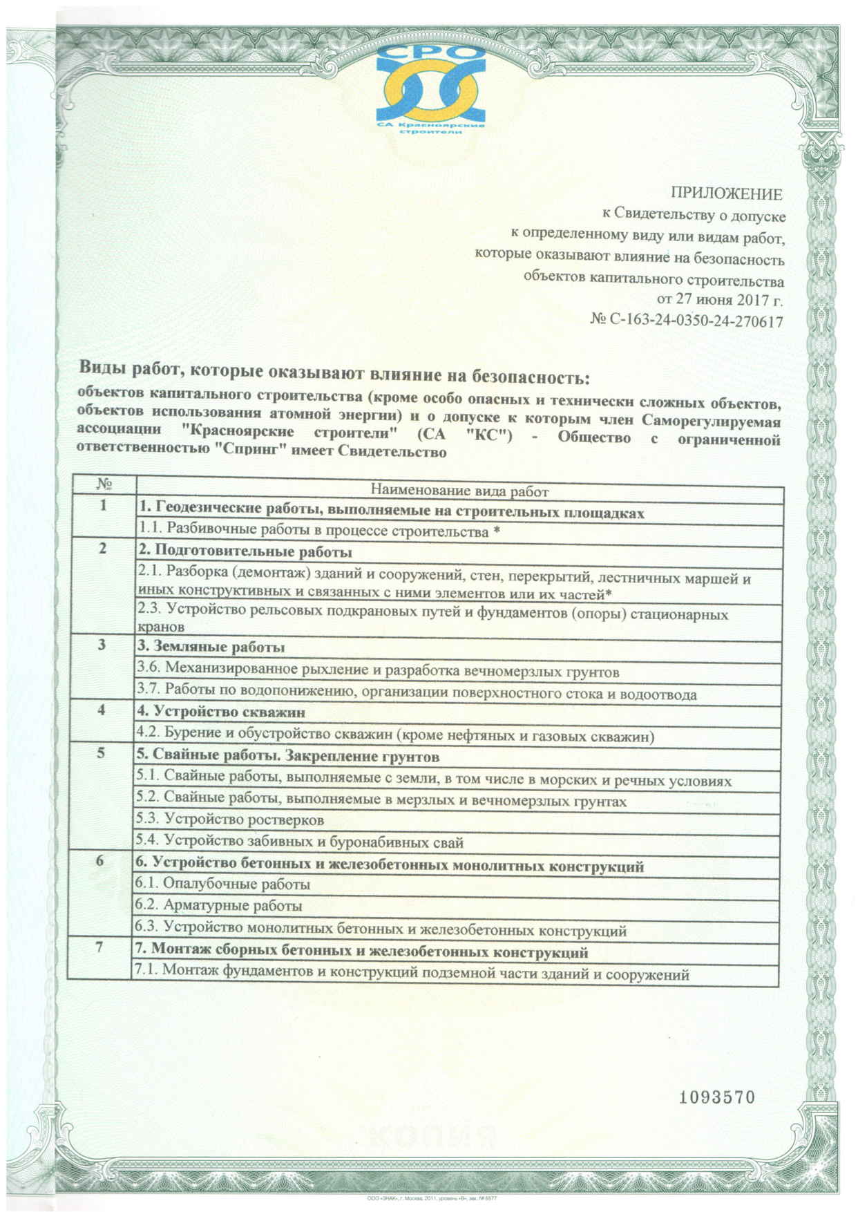 Приложение 1